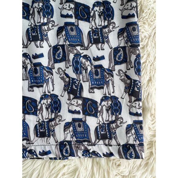Vintage Thai Silk Elephant Button Up size L - Picture 3 of 7